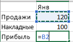 выбор ячейки