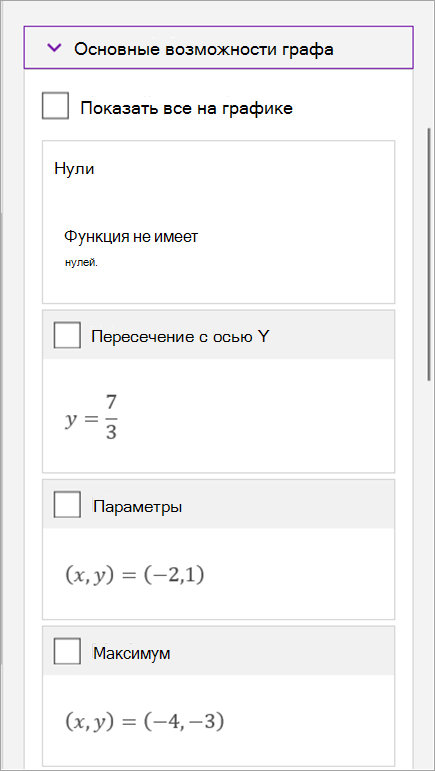 Запись математического уравнения в OneNote для Windows 10