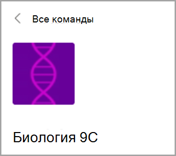 Вернитесь ко всем командам.