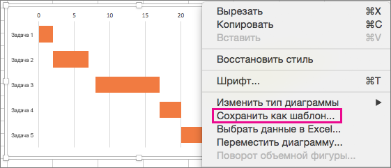 Удерживая нажатой клавишу CTRL, щелкните диаграмму и выберите 