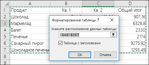 Пример использования команды 