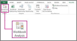 Команда Workbook Analysis (Анализ книги)
