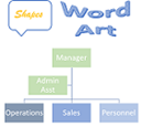 Фигуры, объекты SmartArt и WordArt