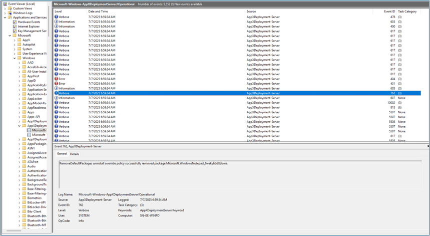 Идентификатор события 762