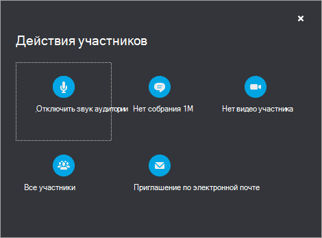 Параметры на вкладке 