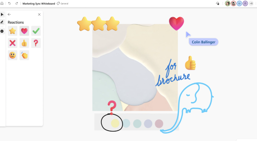 Вы можете добавить реакции на панели создания.