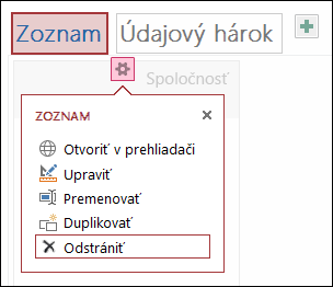 Settings menu with Open in browser, Edit, Rename, Duplicate, and Delete