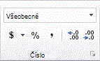 Pás s nástrojmi v programe Excel
