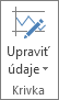 Tlačidlo Upraviť údaje v skupine Krivka