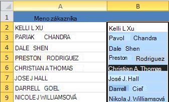 Proper case text in new column (B)