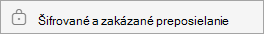 Šifrované a zakázané preposielanie