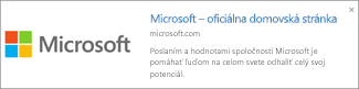Ukážka prepojenia
