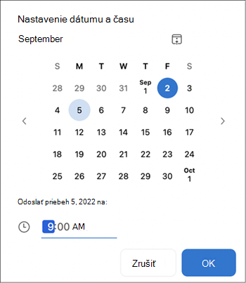 Vybrať čas