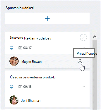 Priradenie až 11 členov k úlohe