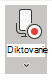 Zobrazenie ikony Diktovať po výbere