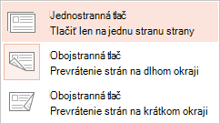 Niektoré tlačiarne dokážu tlačiť buď na jednu stranu hárka papiera, alebo na obe strany.
