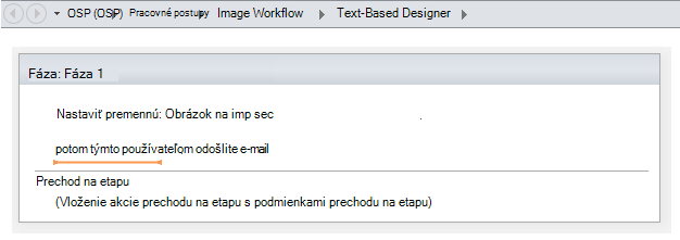 Vloženie akcie Odoslať e-mail