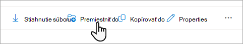 Vyberte možnosť Premiestniť do na paneli úloh.