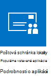 Aplikácia poštovej schránky lokality