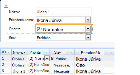 Vytvorenie zobrazenia s programom Microsoft Access