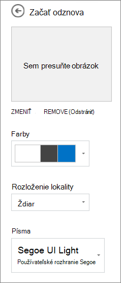 Prispôsobenie vybratého motívu