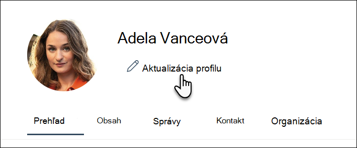Aktualizovať profil