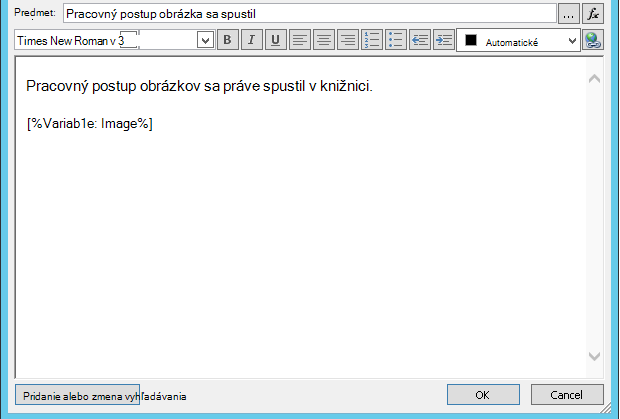 E-mail Telo správy s obrázkom