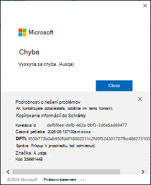 Chyba prihlasovania 4usqa v klasickom Outlooku
