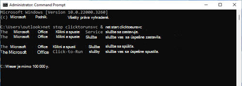 Príklad príkazového riadka