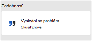 Chyba: V Word sa vyskytla chyba