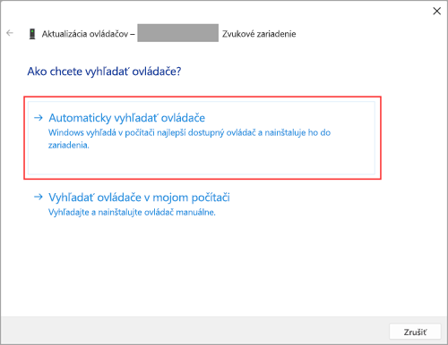 V nastaveniach vo Windowse 11 môžete vyhľadať ovládače zvuku.