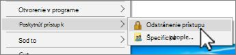 Snímka obrazovky Windows 11 Odstránenie prístupu k mapovanému disku.