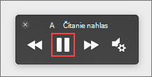 Vyberte položku Pozastaviť