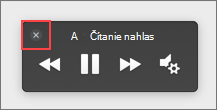 Vyberte položku Zastaviť