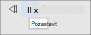 Vyberte položku Pozastaviť
