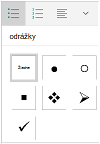 odrážky 