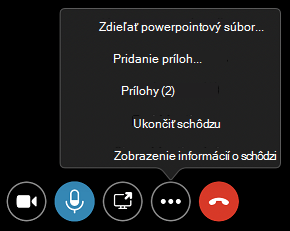 Príkazy Prílohy v ponuke Ďalšie možnosti