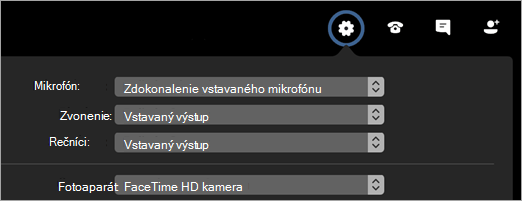 Zmena zariadení počas schôdze alebo hovoru