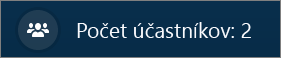 Počet účastníkov videohovoru