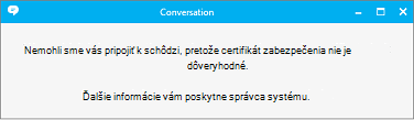 Chybové hlásenie s informáciou, že politiku sa nepodarilo nájsť