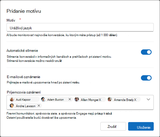 Vytvorte nový motív pre agenta moderátora riadeného umelou inteligenciou. Vyberte frázu, ktorá vyjadruje potrebu hľadať kategóriu javov.