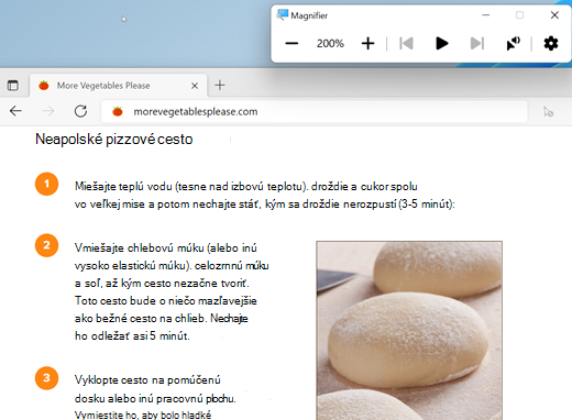 Windows Zväčšovacie sklo