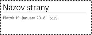 Premenovanie strany vo OneNote pre web