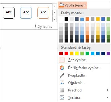 Príkaz Výplň tvaru