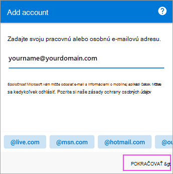 Pokračovať