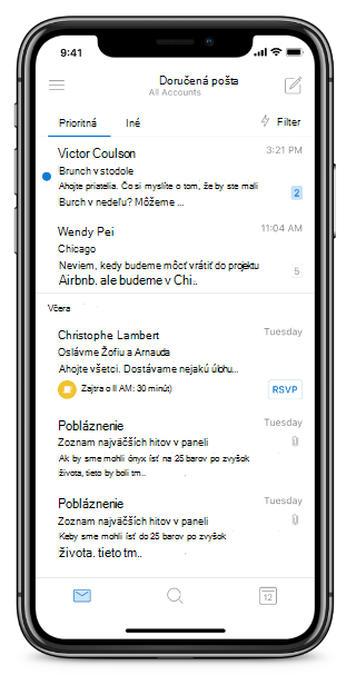 Zobrazuje obrazovku iPhonu bez tlačidla domovskej obrazovky.