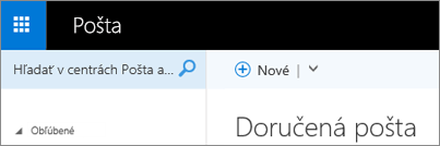 Ako vyzerá pás s nástrojmi v aplikácii Outlook Web App