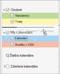 Premiestnenie skupiny kalendárov