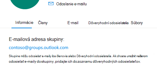 Pridajte dôveryhodných odosielateľov do skupiny Outlook.com.