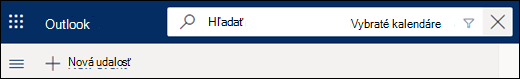Vyhľadávanie v kalendári